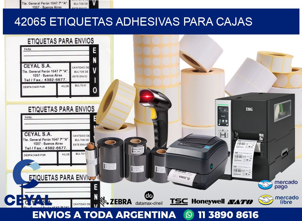 42065 ETIQUETAS ADHESIVAS PARA CAJAS