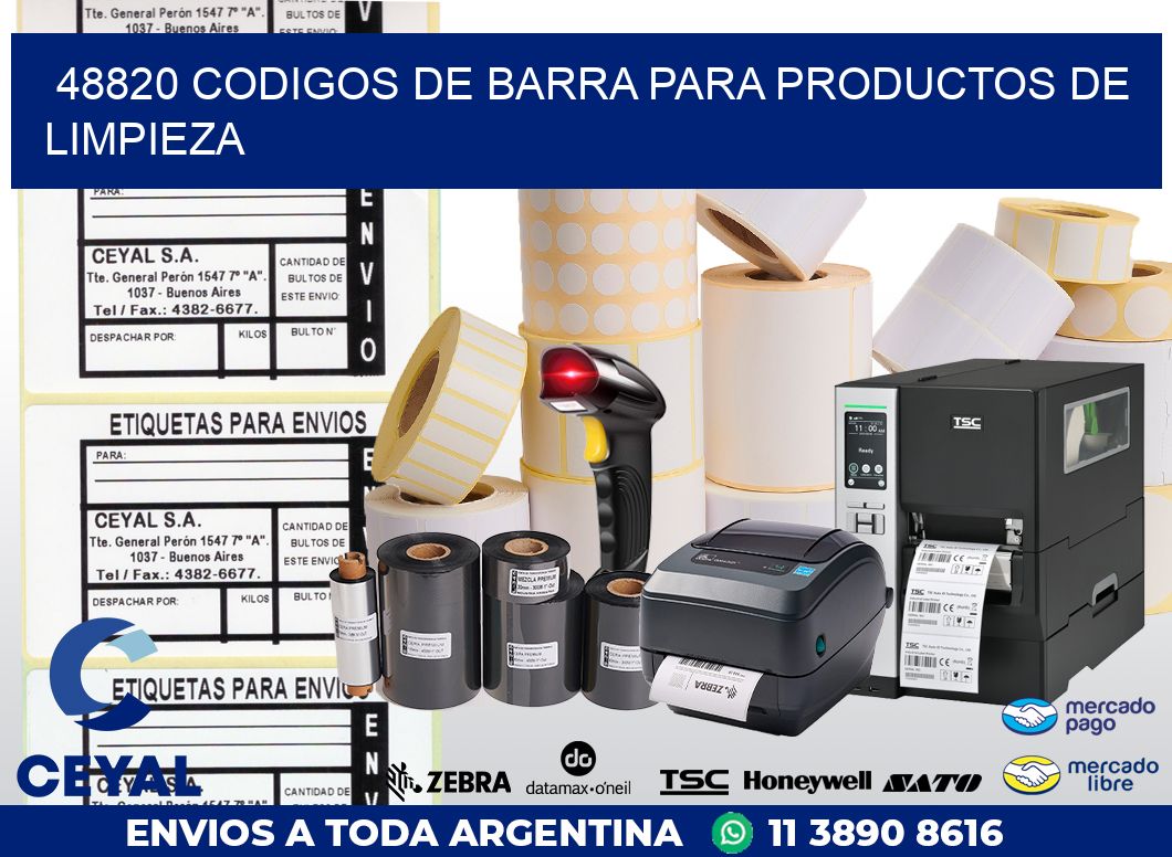 48820 CODIGOS DE BARRA PARA PRODUCTOS DE LIMPIEZA