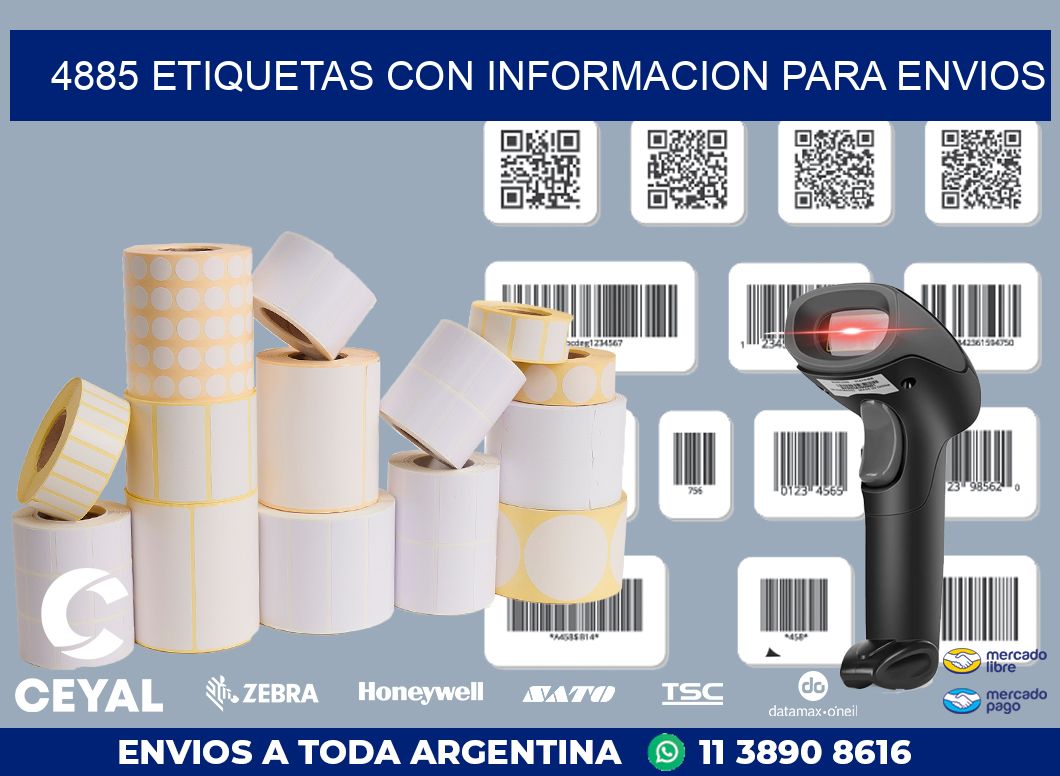 4885 ETIQUETAS CON INFORMACION PARA ENVIOS