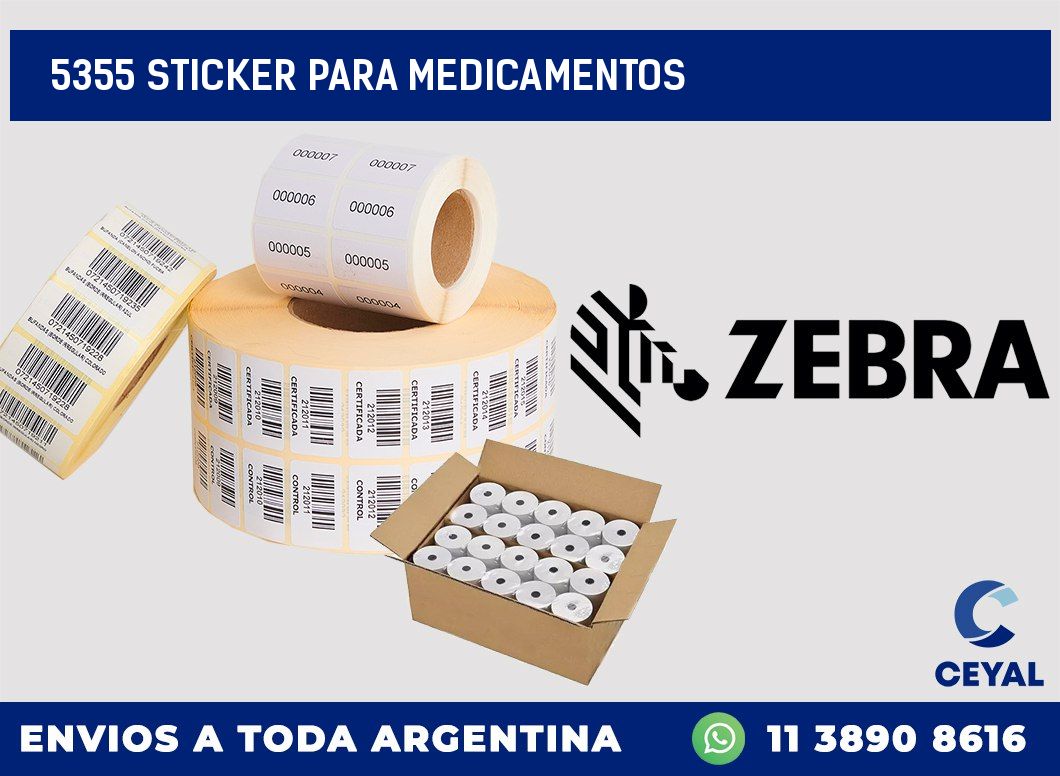 5355 STICKER PARA MEDICAMENTOS