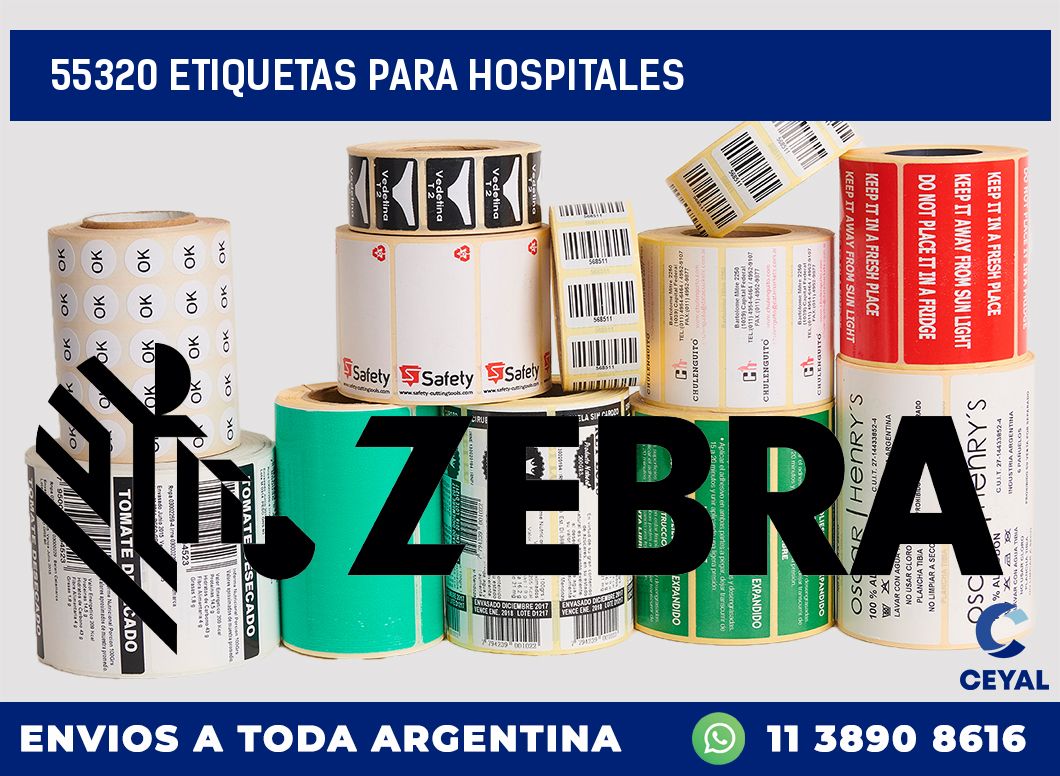 55320 ETIQUETAS PARA HOSPITALES