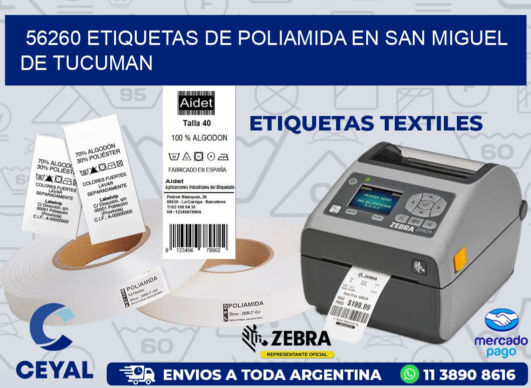 56260 ETIQUETAS DE POLIAMIDA EN SAN MIGUEL DE TUCUMAN