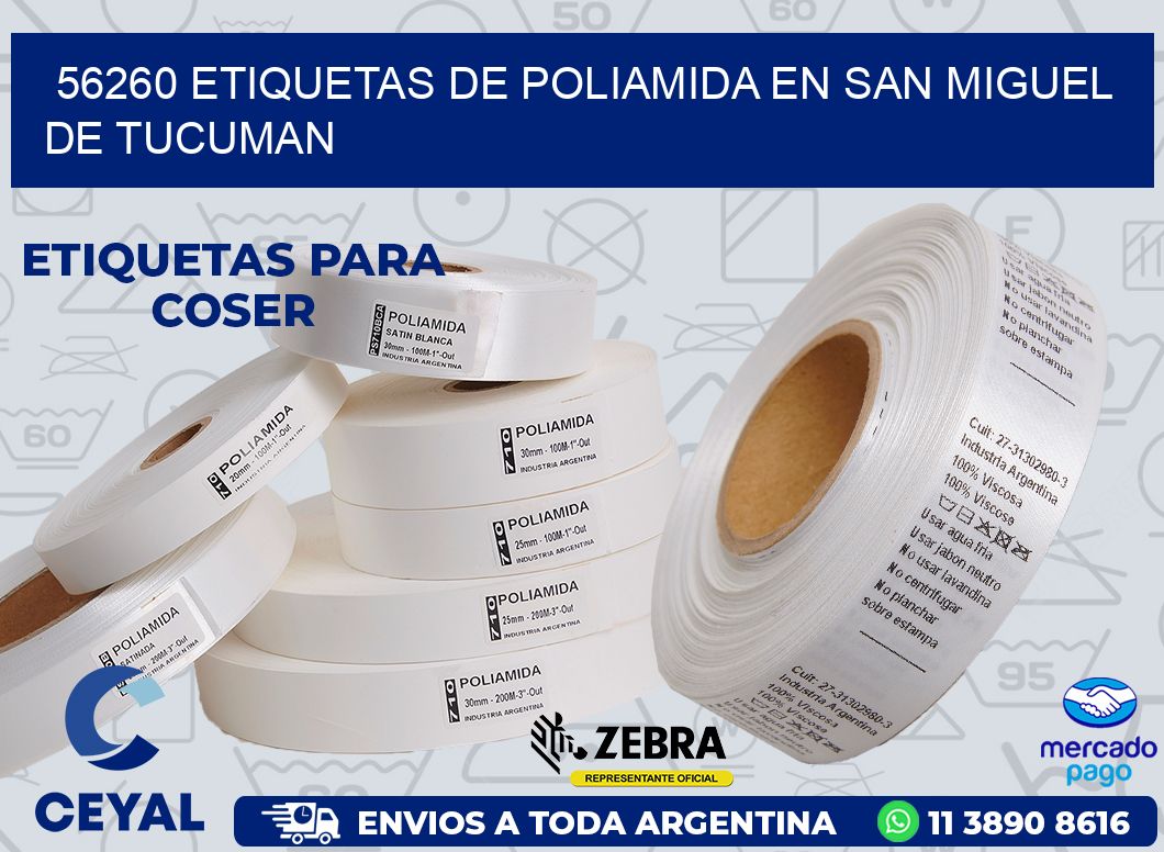 56260 ETIQUETAS DE POLIAMIDA EN SAN MIGUEL DE TUCUMAN