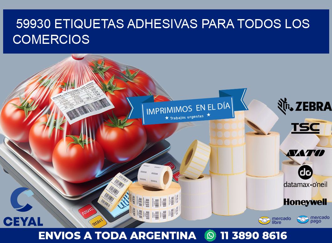 59930 ETIQUETAS ADHESIVAS PARA TODOS LOS COMERCIOS
