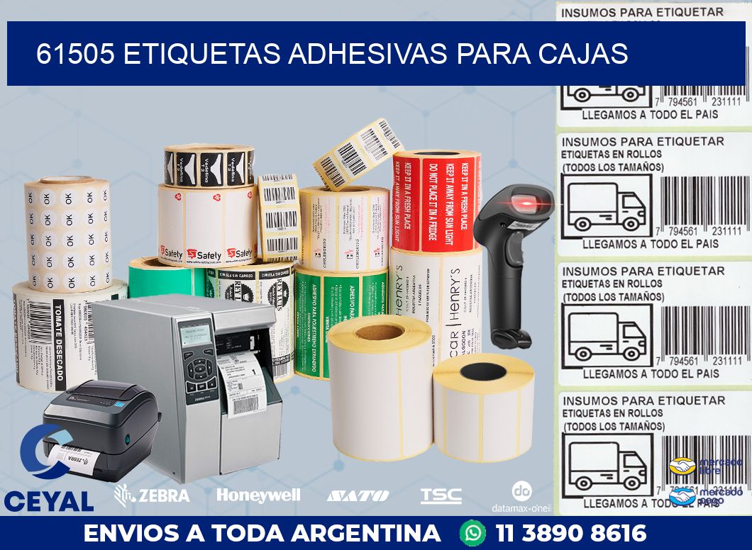 61505 ETIQUETAS ADHESIVAS PARA CAJAS