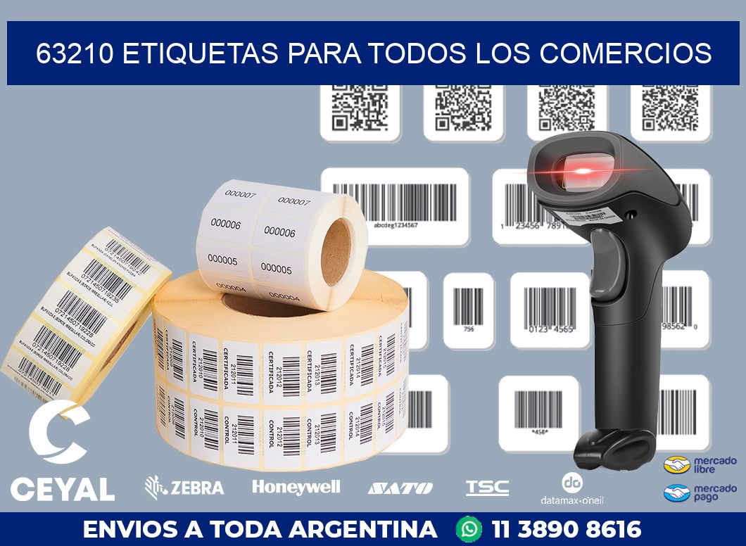 63210 ETIQUETAS PARA TODOS LOS COMERCIOS