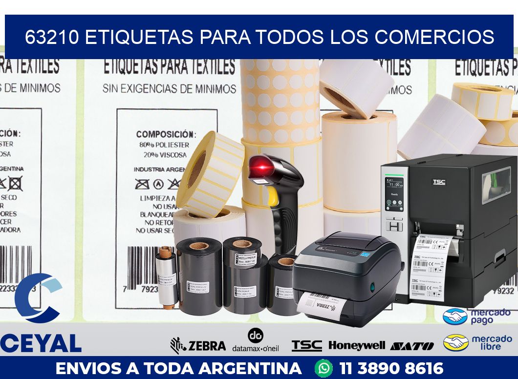 63210 ETIQUETAS PARA TODOS LOS COMERCIOS