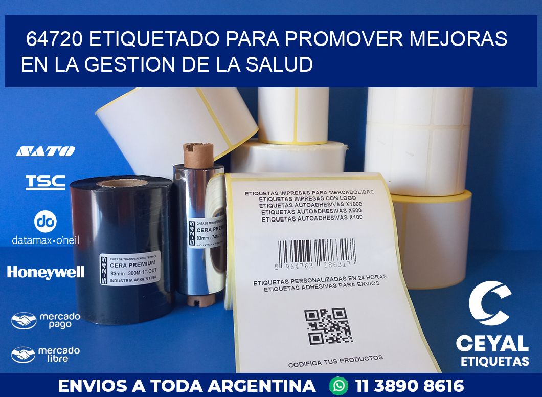 64720 ETIQUETADO PARA PROMOVER MEJORAS EN LA GESTION DE LA SALUD