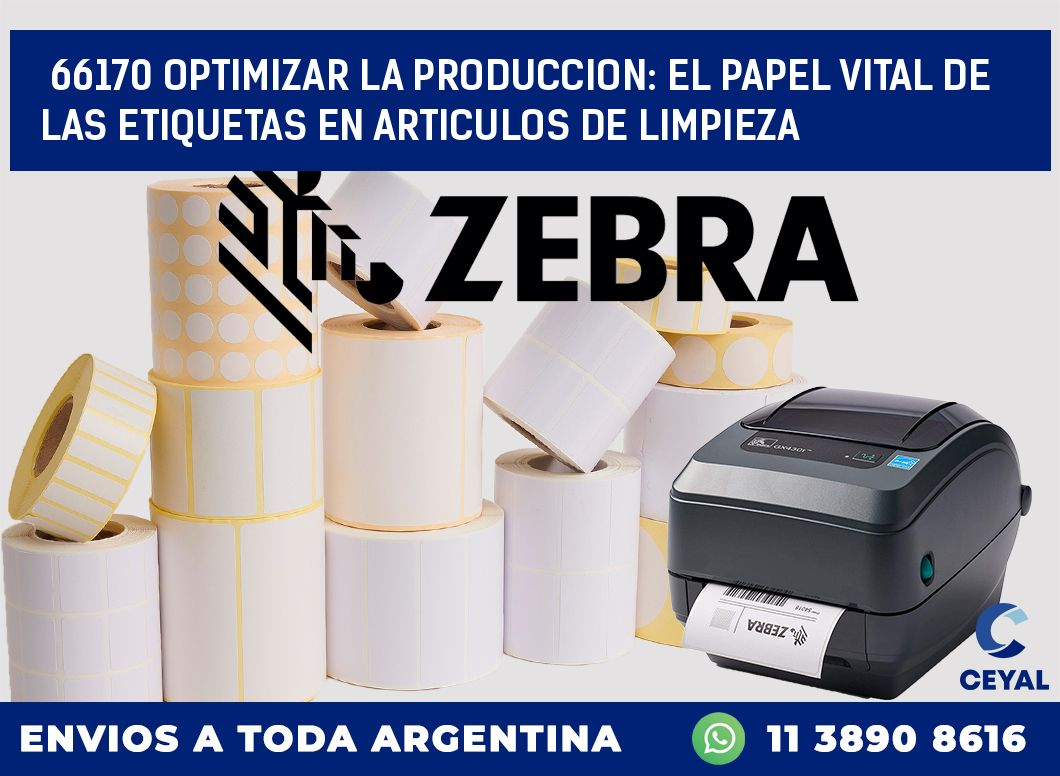 66170 OPTIMIZAR LA PRODUCCION: EL PAPEL VITAL DE LAS ETIQUETAS EN ARTICULOS DE LIMPIEZA