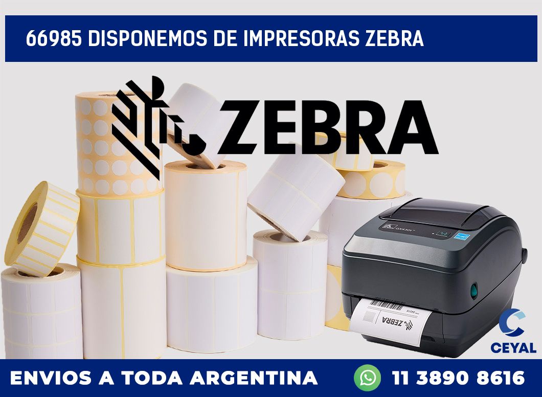 66985 DISPONEMOS DE IMPRESORAS ZEBRA