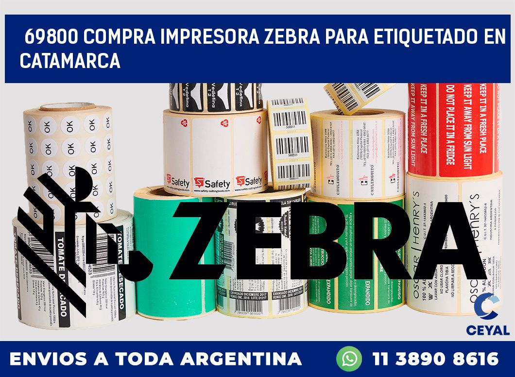 69800 COMPRA IMPRESORA ZEBRA PARA ETIQUETADO EN CATAMARCA