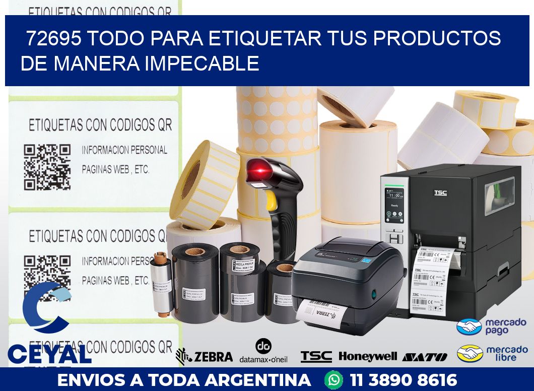 72695 TODO PARA ETIQUETAR TUS PRODUCTOS DE MANERA IMPECABLE
