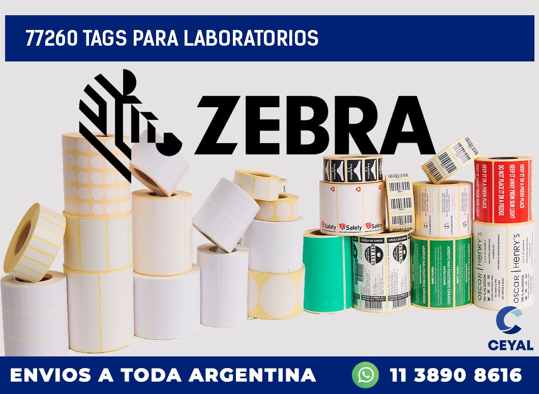 77260 TAGS PARA LABORATORIOS