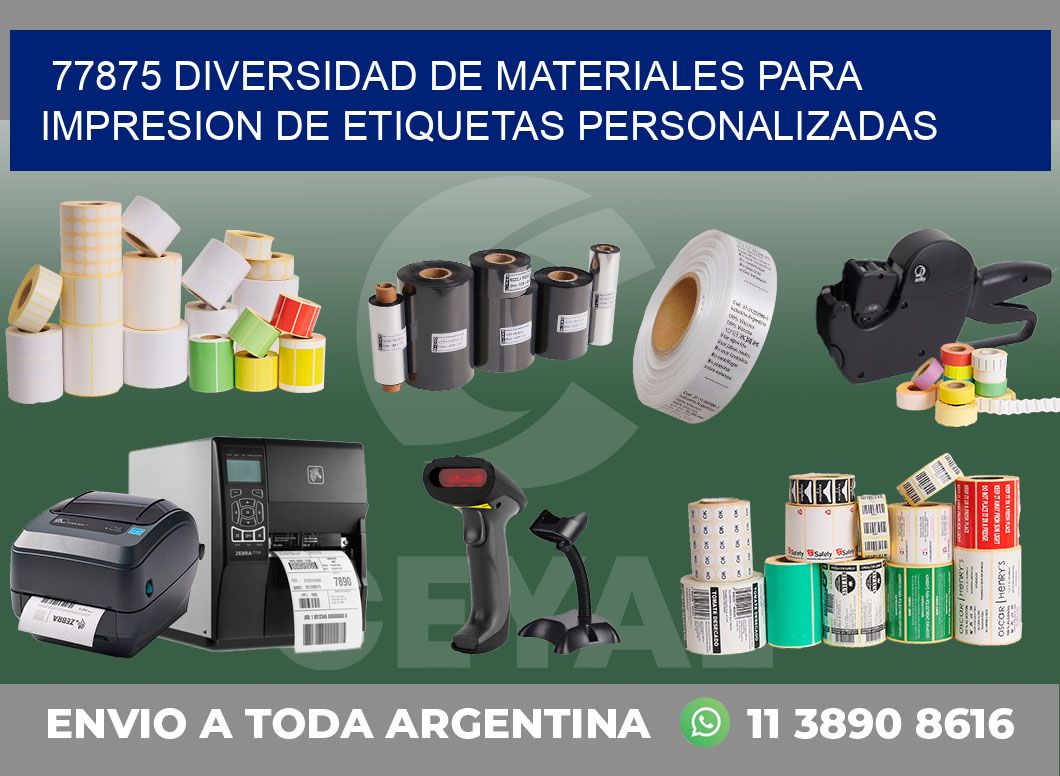 77875 DIVERSIDAD DE MATERIALES PARA IMPRESION DE ETIQUETAS PERSONALIZADAS