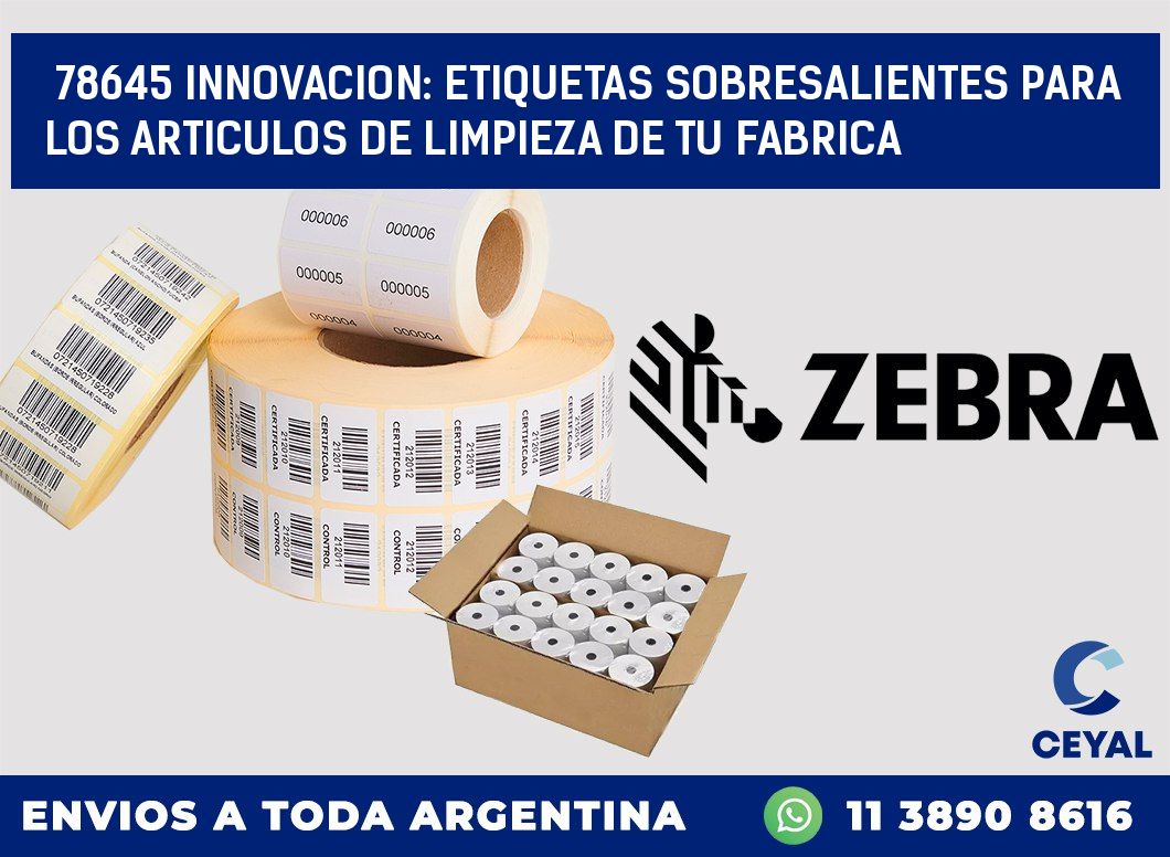 78645 INNOVACION: ETIQUETAS SOBRESALIENTES PARA LOS ARTICULOS DE LIMPIEZA DE TU FABRICA