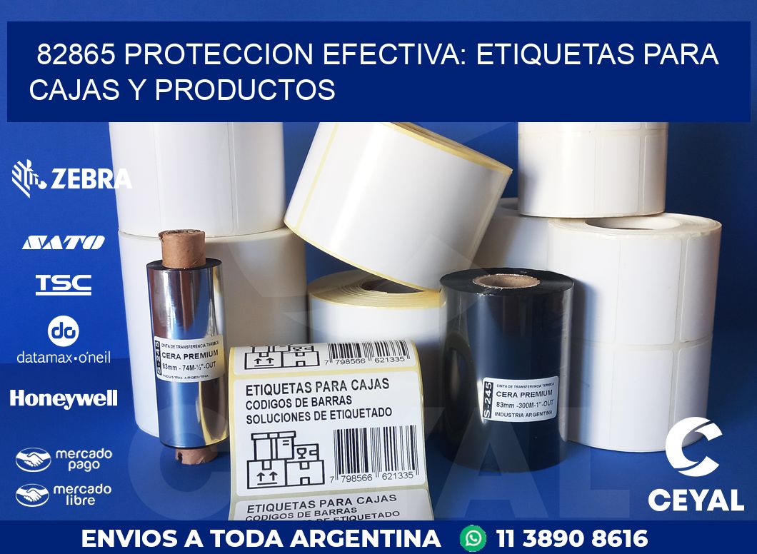 82865 PROTECCION EFECTIVA: ETIQUETAS PARA CAJAS Y PRODUCTOS