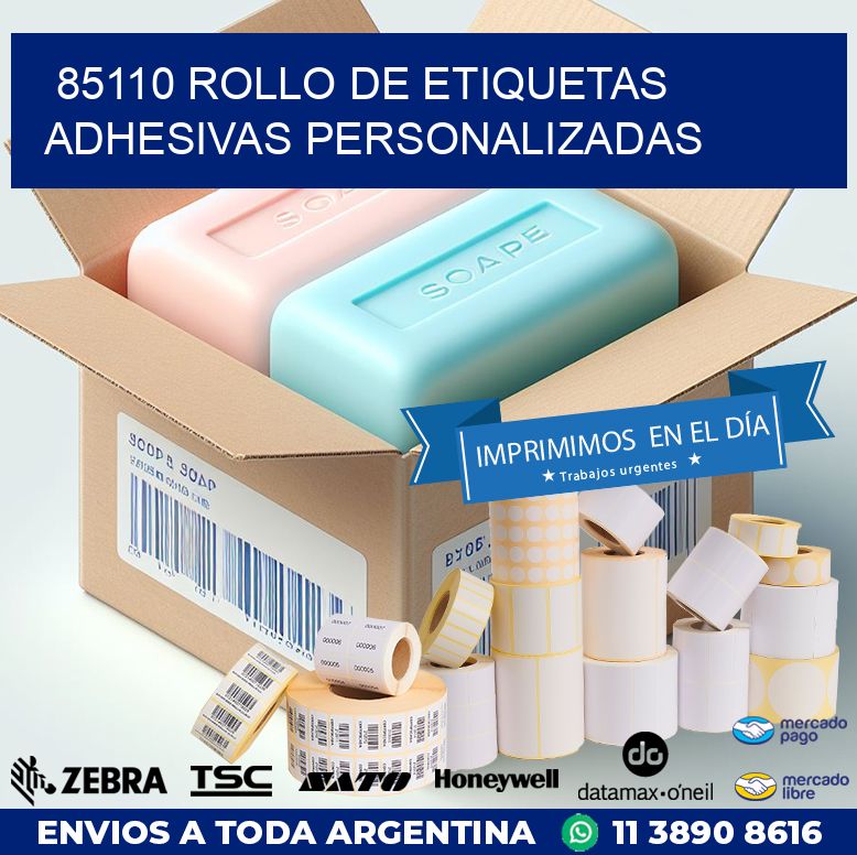 85110 ROLLO DE ETIQUETAS ADHESIVAS PERSONALIZADAS