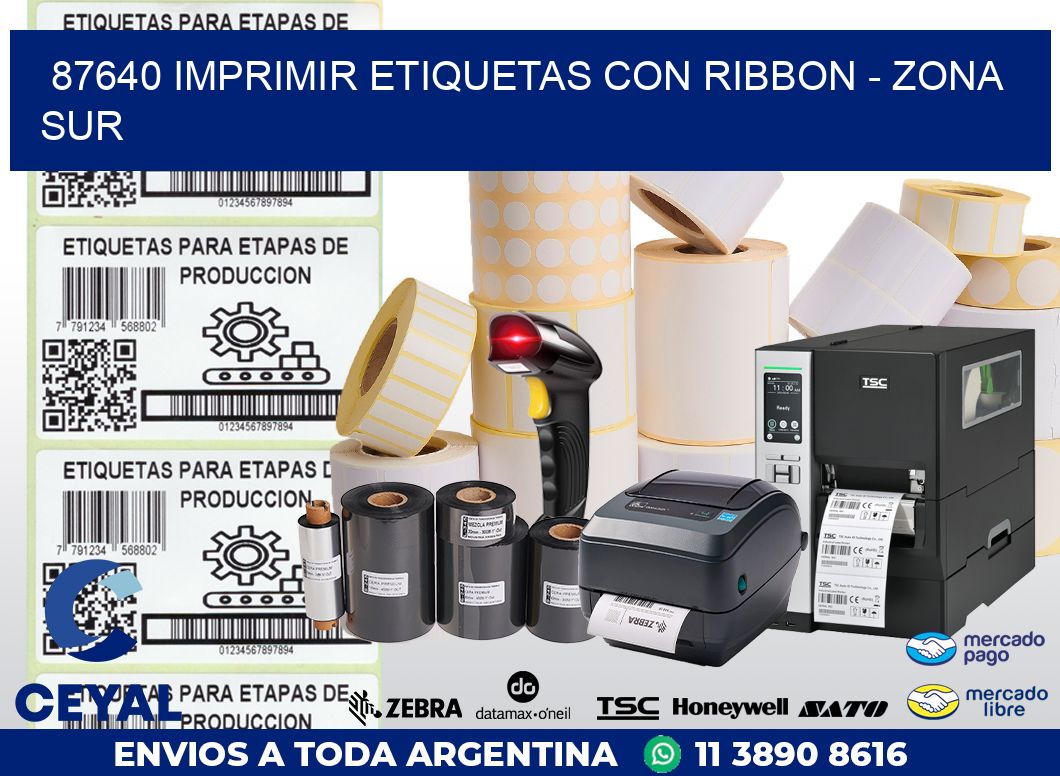 87640 IMPRIMIR ETIQUETAS CON RIBBON – ZONA SUR