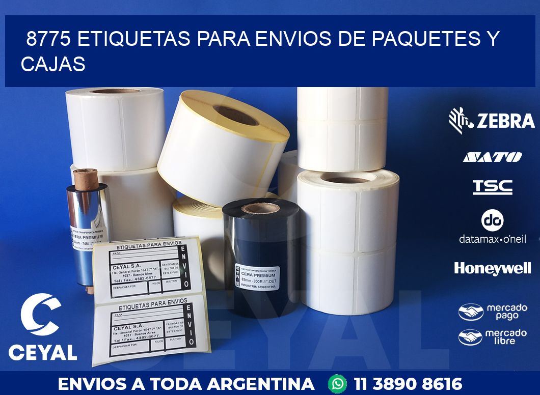 8775 ETIQUETAS PARA ENVIOS DE PAQUETES Y CAJAS
