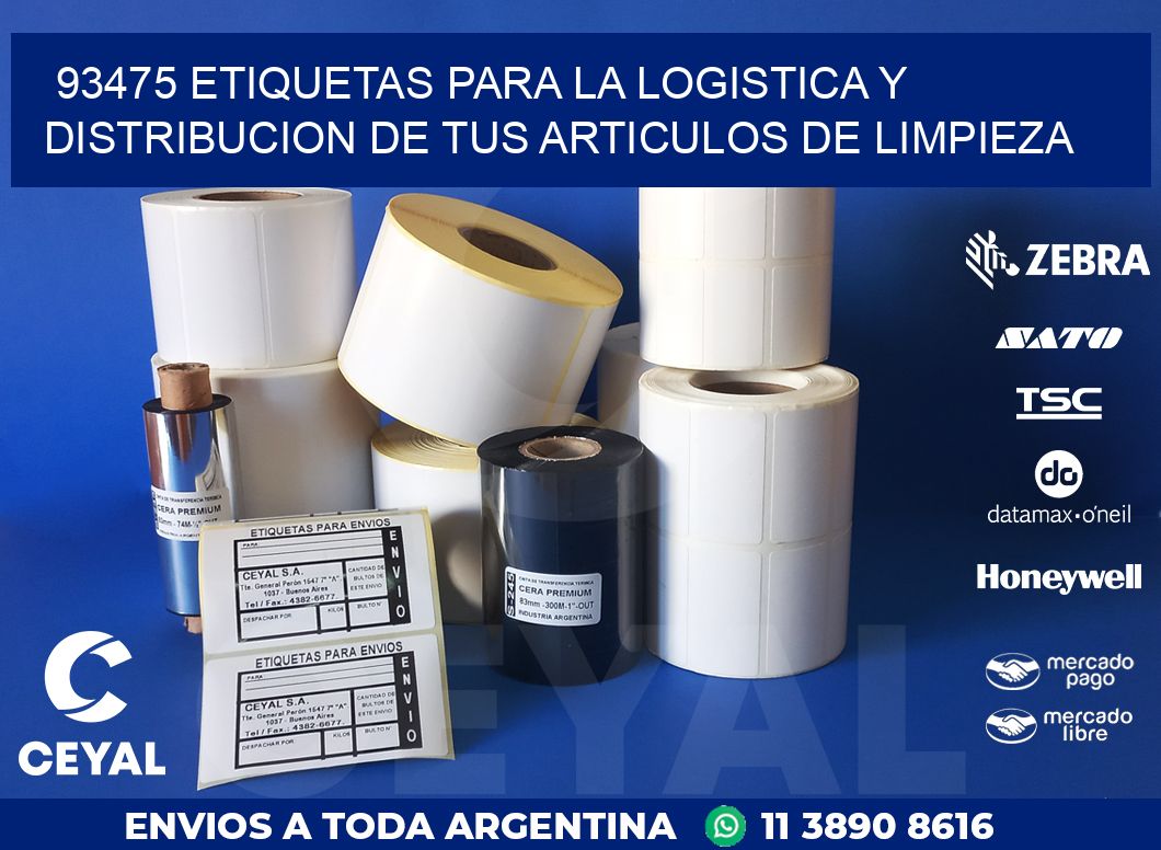 93475 ETIQUETAS PARA LA LOGISTICA Y DISTRIBUCION DE TUS ARTICULOS DE LIMPIEZA