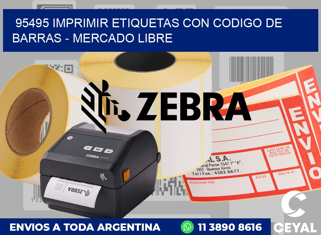 95495 IMPRIMIR ETIQUETAS CON CODIGO DE BARRAS - MERCADO LIBRE