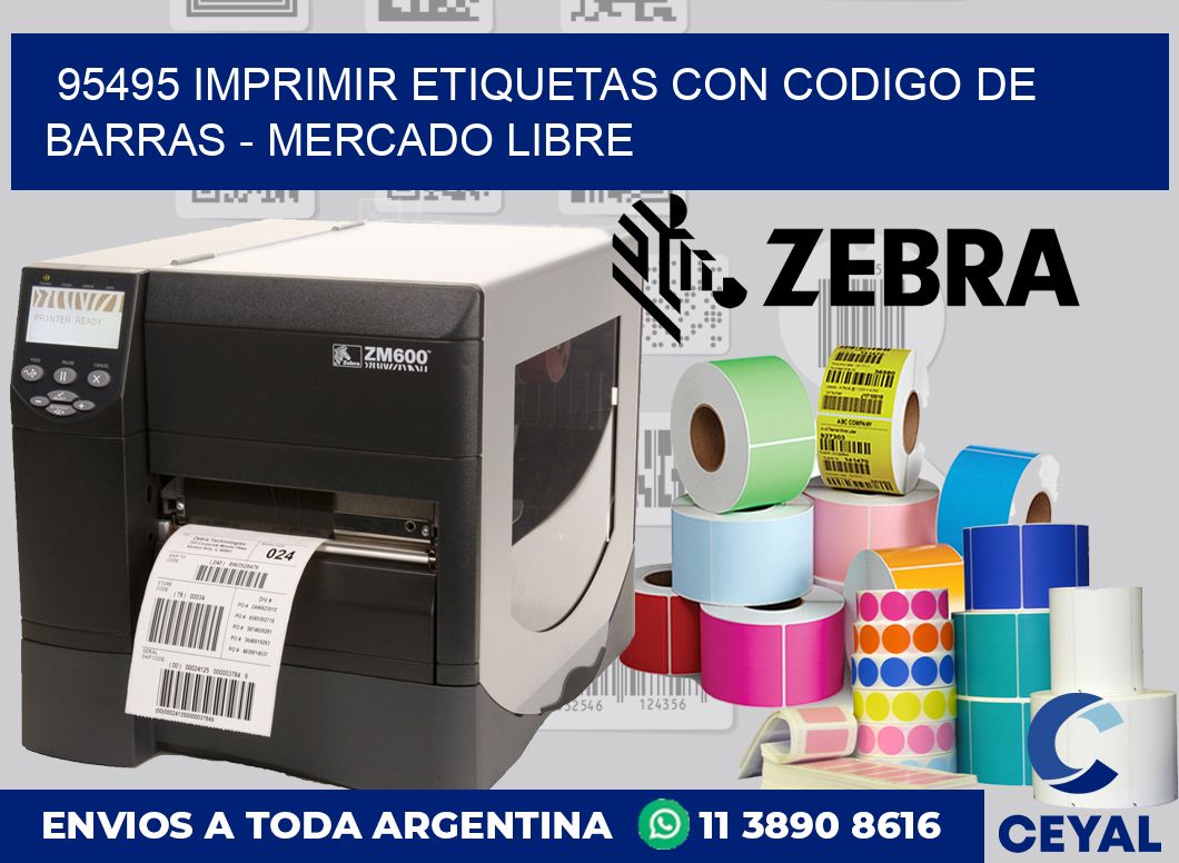 95495 IMPRIMIR ETIQUETAS CON CODIGO DE BARRAS – MERCADO LIBRE