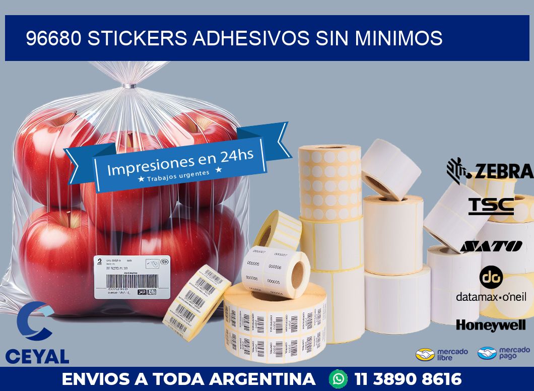 96680 STICKERS ADHESIVOS SIN MINIMOS
