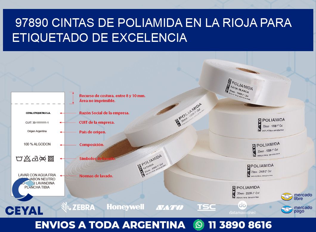 97890 CINTAS DE POLIAMIDA EN LA RIOJA PARA ETIQUETADO DE EXCELENCIA
