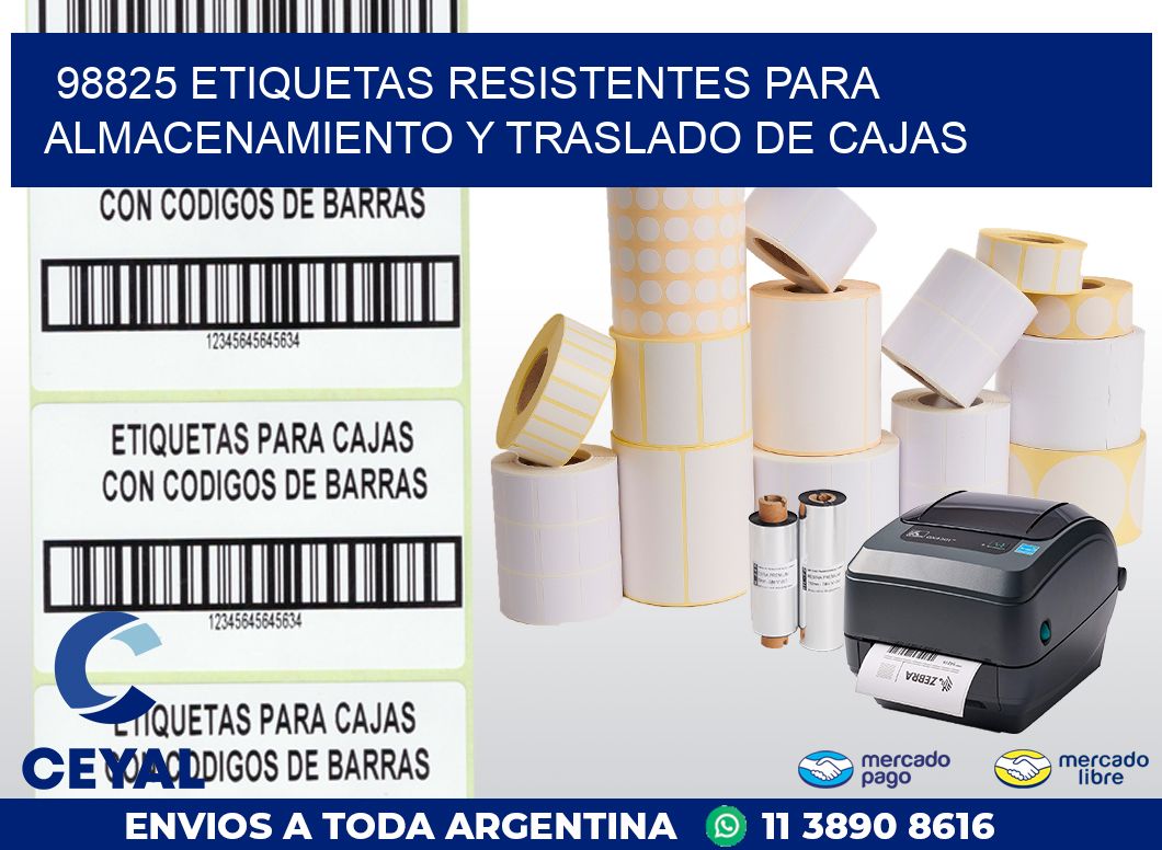 98825 ETIQUETAS RESISTENTES PARA ALMACENAMIENTO Y TRASLADO DE CAJAS
