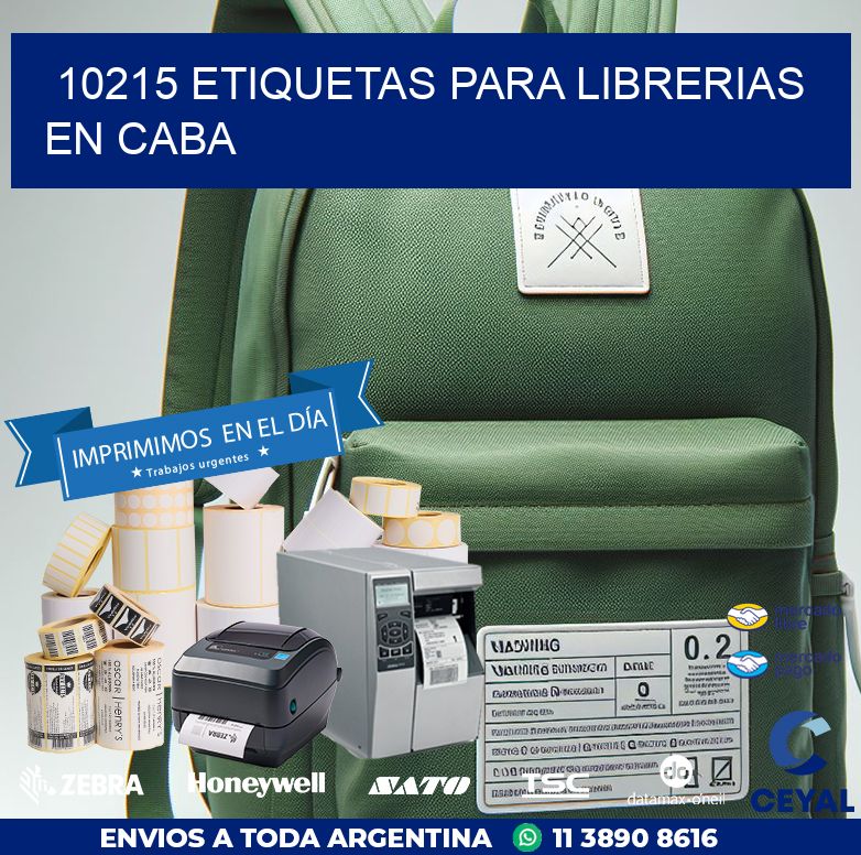 10215 ETIQUETAS PARA LIBRERIAS EN CABA