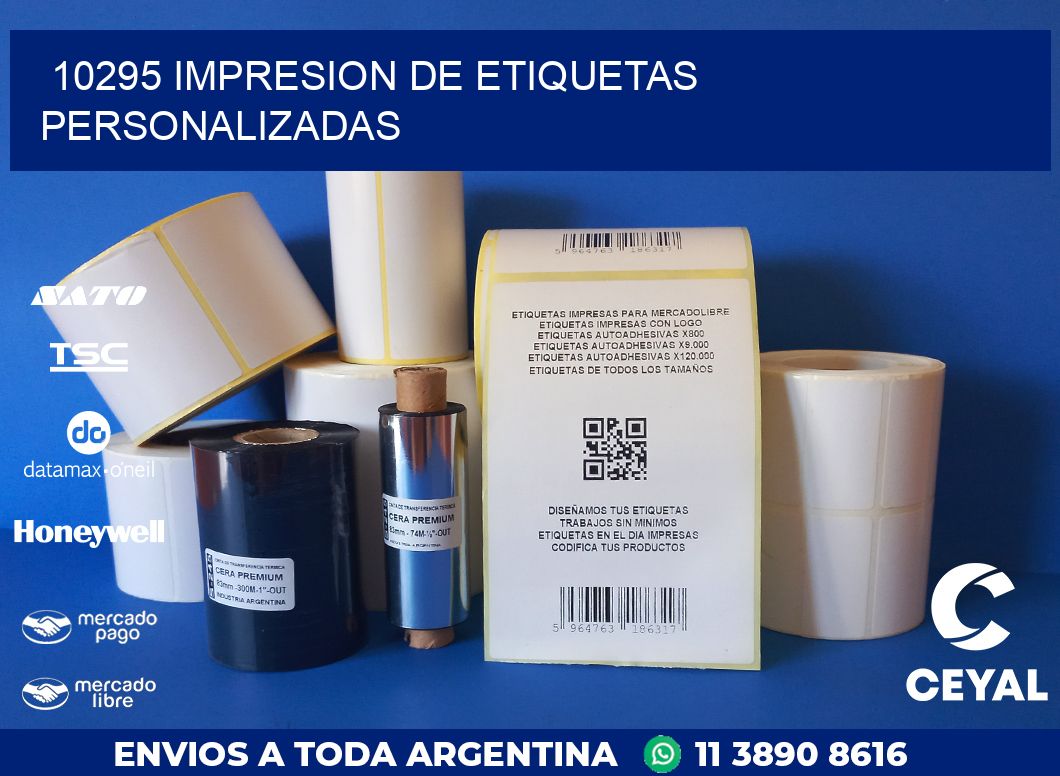10295 IMPRESION DE ETIQUETAS PERSONALIZADAS