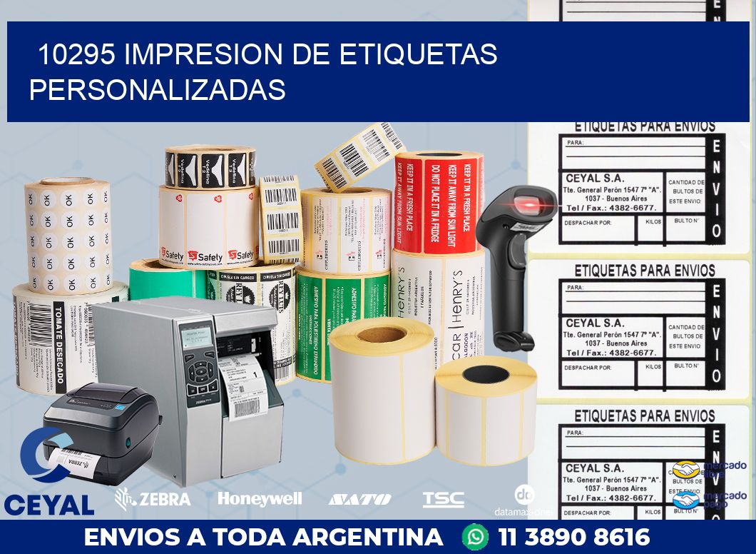 10295 IMPRESION DE ETIQUETAS PERSONALIZADAS