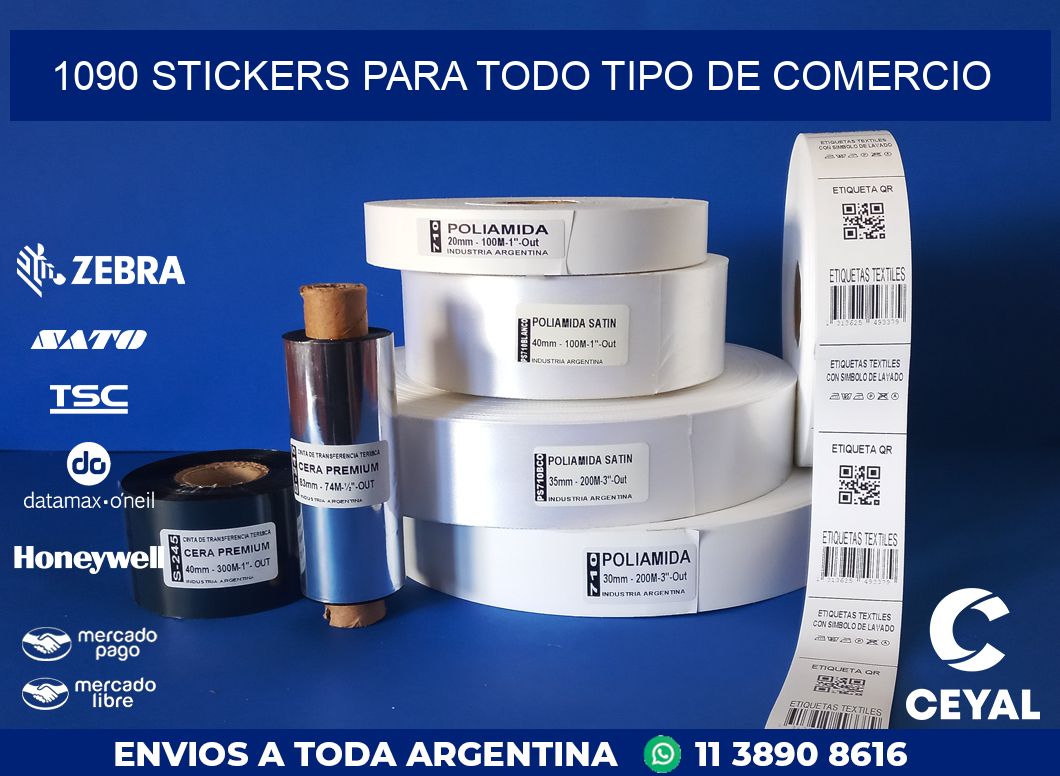1090 STICKERS PARA TODO TIPO DE COMERCIO