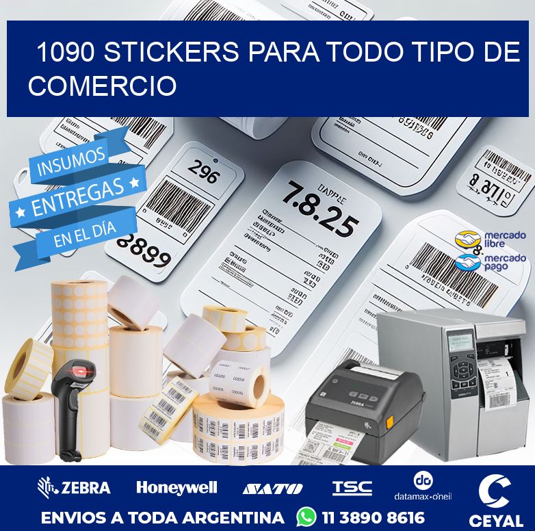 1090 STICKERS PARA TODO TIPO DE COMERCIO