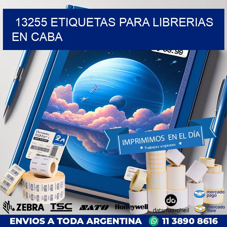 13255 ETIQUETAS PARA LIBRERIAS EN CABA