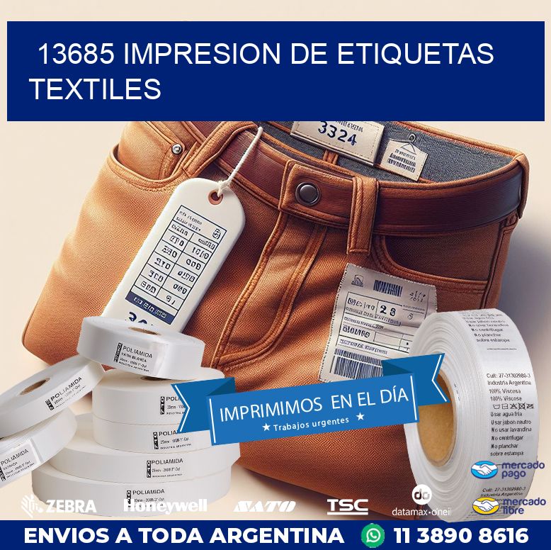 13685 IMPRESION DE ETIQUETAS TEXTILES