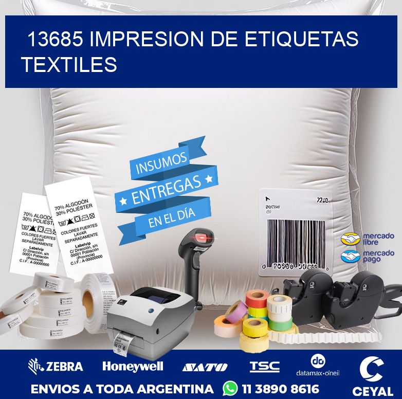 13685 IMPRESION DE ETIQUETAS TEXTILES