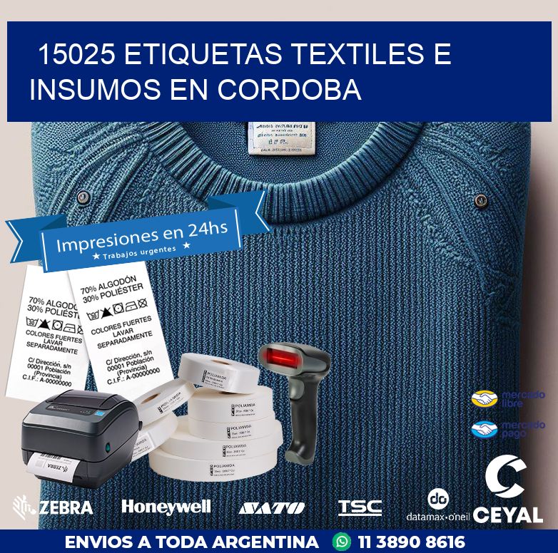 15025 ETIQUETAS TEXTILES E INSUMOS EN CORDOBA