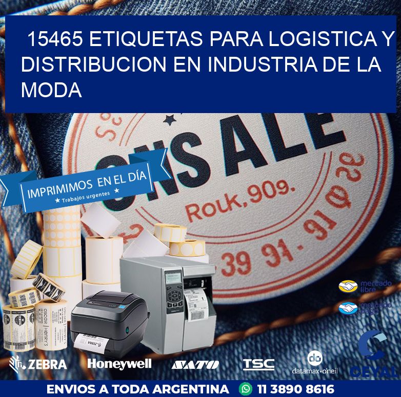 15465 ETIQUETAS PARA LOGISTICA Y DISTRIBUCION EN INDUSTRIA DE LA MODA