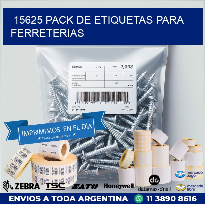 15625 PACK DE ETIQUETAS PARA FERRETERIAS