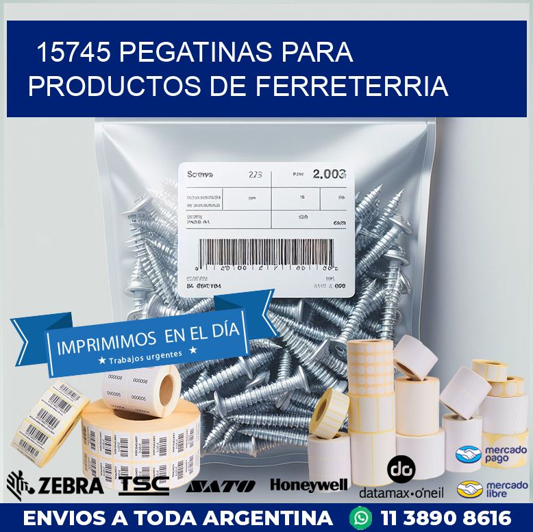 15745 PEGATINAS PARA PRODUCTOS DE FERRETERRIA