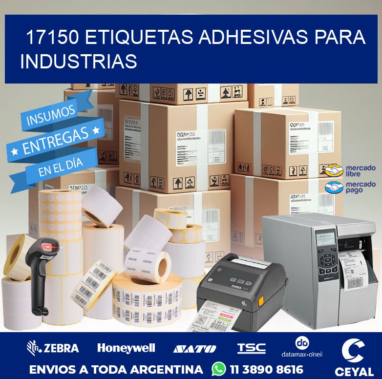 17150 ETIQUETAS ADHESIVAS PARA INDUSTRIAS