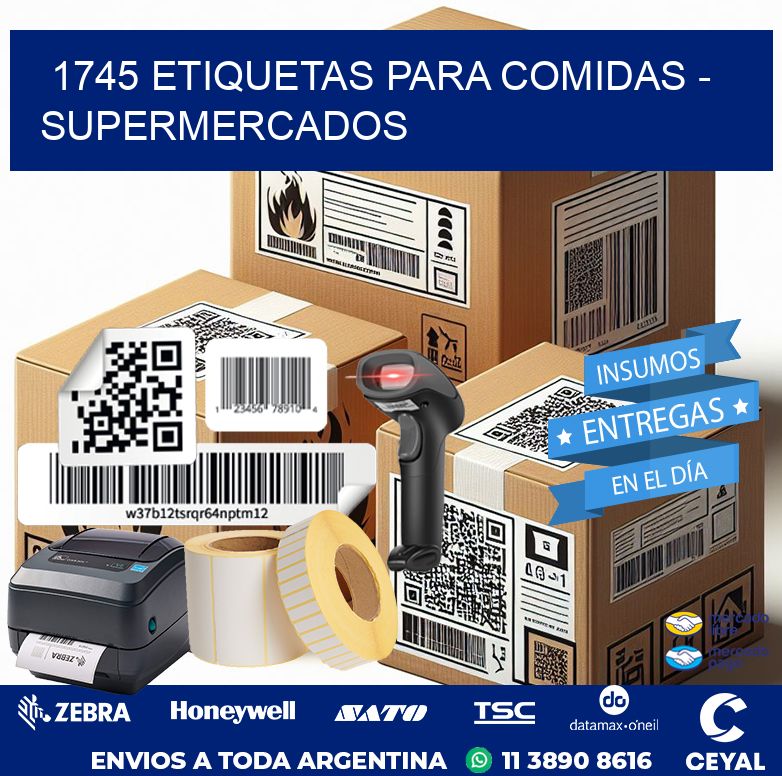 1745 ETIQUETAS PARA COMIDAS – SUPERMERCADOS