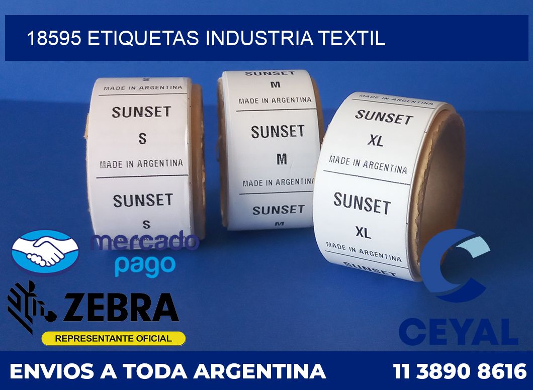 18595 ETIQUETAS INDUSTRIA TEXTIL