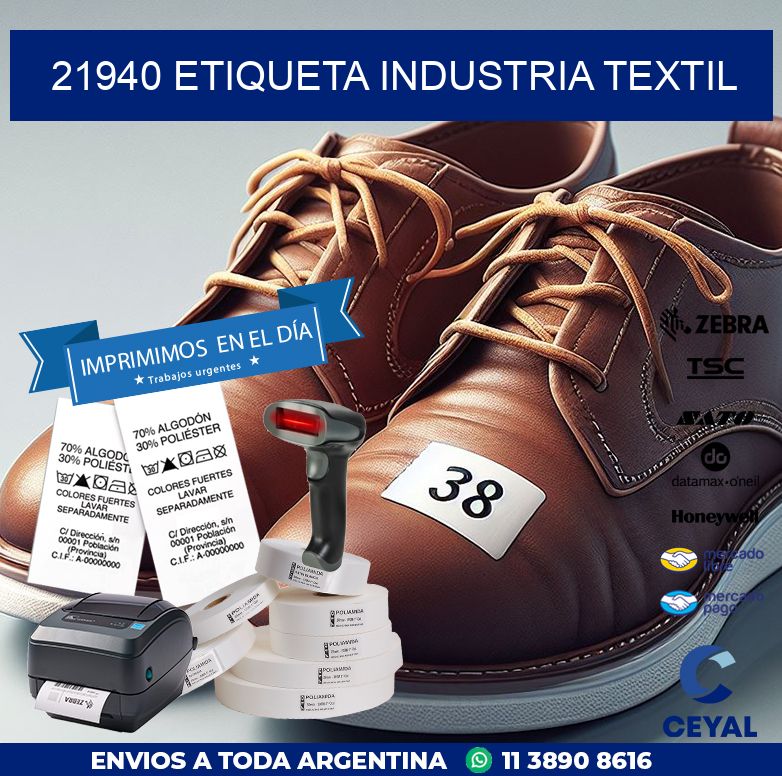 21940 ETIQUETA INDUSTRIA TEXTIL