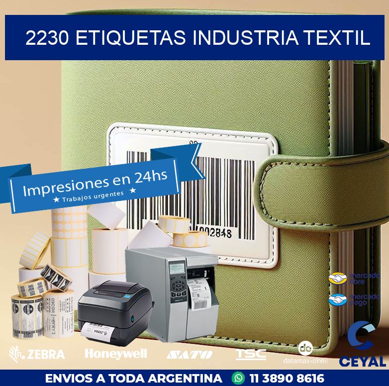 2230 ETIQUETAS INDUSTRIA TEXTIL