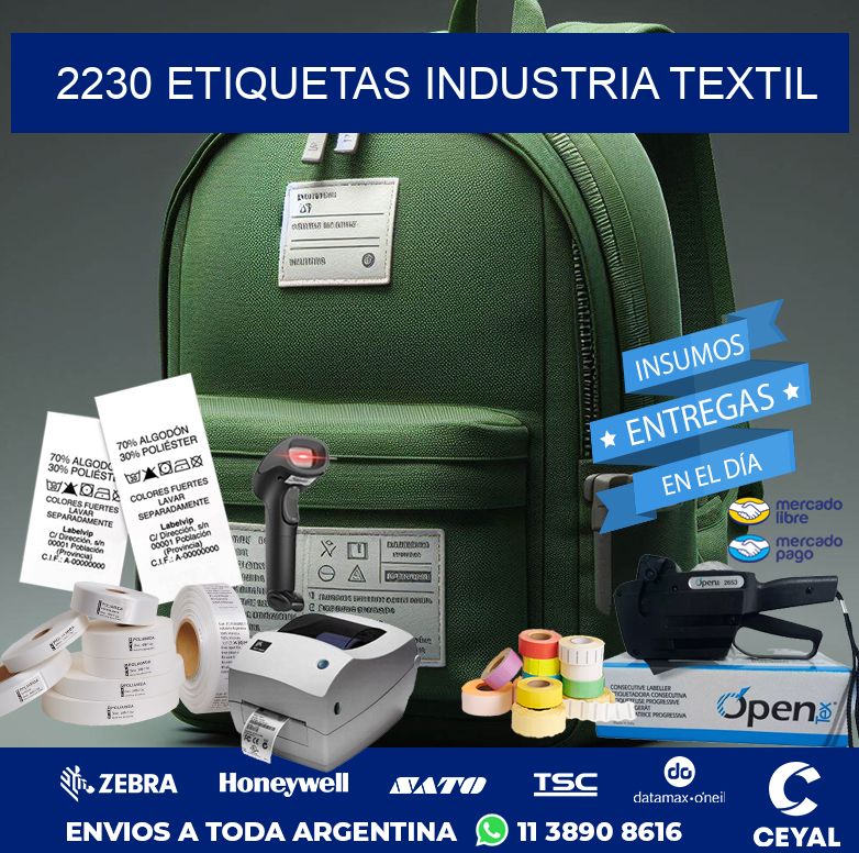 2230 ETIQUETAS INDUSTRIA TEXTIL