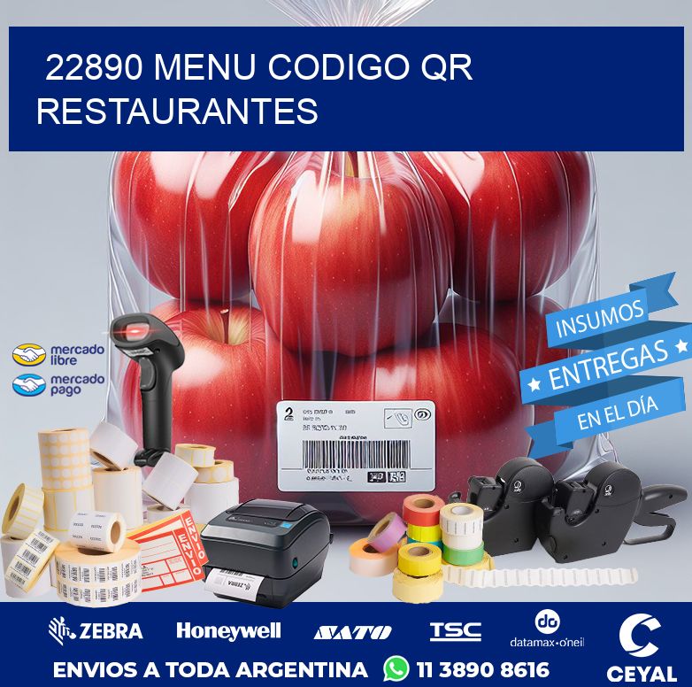 22890 MENU CODIGO QR RESTAURANTES