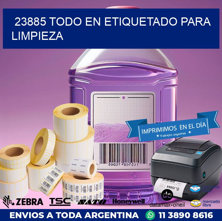 23885 TODO EN ETIQUETADO PARA LIMPIEZA