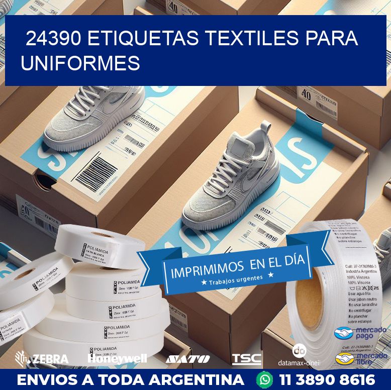 24390 ETIQUETAS TEXTILES PARA UNIFORMES